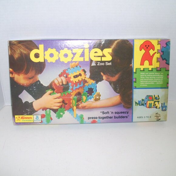 RARE Vintage New 1971 Kenner Doozies Zoo Set Press Together Builders - Picture 1 of 5
